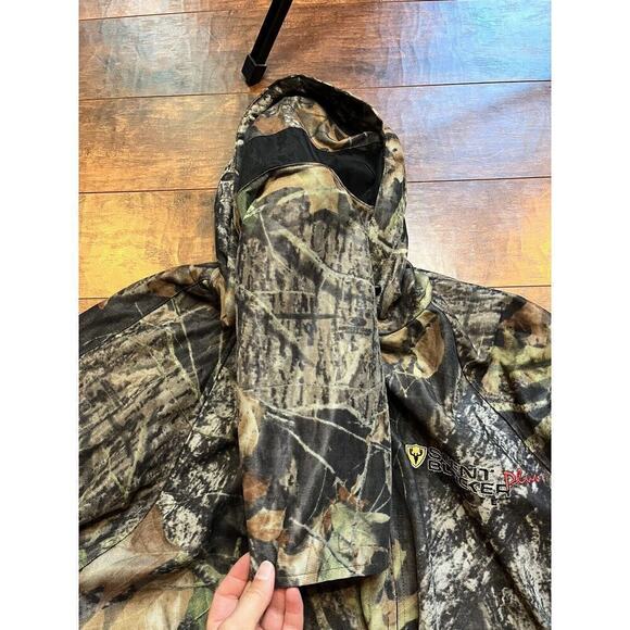 Scent Blocker Pro Mesh Face Cover Full Zip Mid Wieght Mossy Oak Jacket Large - Picture 4 of 10